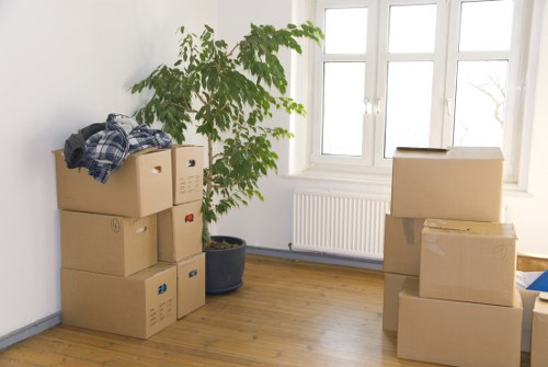 Local transfer station and sorted recyclable materials for Highbury storage
